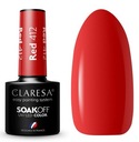 CLARESA UV/LED HYBRID POLISH RED 412