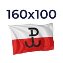 Flag of Fighting Poland 160x100cm Fighting Poland SUPER SILNÝ - VÝROBCA