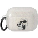 Originálne puzdro APPLE AIRPODS PRO 2 Karl Lagerfeld Glitter Karl & Choupette