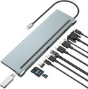 HUB DOKOVACIA STANICA 12 v 1 USB-C VGA RJ45 HDMI 4K