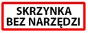 Jednodielna skrinka na náradie s odnímateľným plastovým zásobníkom