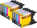 10x atrament pre Brother DCP-J525W DCP-J725 DCP-J925 XL