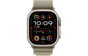 Apple Watch Ultra 2 GPS + mobilné 49 mm titánové puzdro s olivovou slučkou - veľké