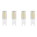 4x LED G9 ŽIAROVKA 5W 400lm 3000K TEPLÁ BIELA