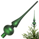 Sklenený topper na vianočný stromček Matt Green - 26 cm