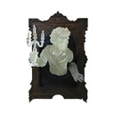 Gotický 3D Ghost in the Mirror Halloween Resin Luminous