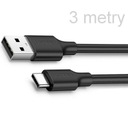 Rýchle nabíjanie USB typu C 3A 3m QC 3.0 KÁBEL