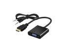 HDMI (M) - VGA (F) adaptér so zvukom, CL-23/B