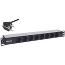 Rack Power Strip 19 1U 8 zásuviek - Schuko