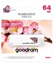 GOODRAM UME2 PENDRIVE MEMORY 64GB USB 2.0 WHITE