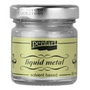 Liquid Metal - Pentart - strieborná, 30 ml