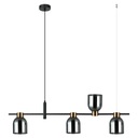 Závesné svietidlo SERVIO PND-66892-4-BK-SG Italux Moderné stropné LAMP