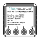 Homcloud Mini Smart Switch Module 1 WiFi kanál