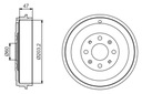 BOSCH 0 986 477 207 Brzdový bubon