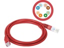 Patchcord U/UTP 5e Alantec RJ-45/RJ-45 1m červený