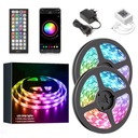 12M RGB 5050 LED pásik s diaľkovým ovládaním Bluetooth aplikácie pre telefón 12V napájací zdroj