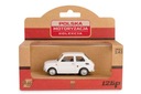 Poľský Fiat 126p FSO White PRL Collection DAFFI Toy Model 1:43