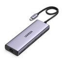 UGREEN HUB USB-C 3x USB/2x HDMI/SD a TF/USB-C/RJ45