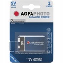 1x AGFAPHOTO BATÉRIA 9V LR61 6LR61 ALKALICKÝ 6F22