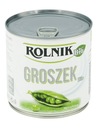 Rolnik Bio konzervovaný hrášok v plechovke 425 ml