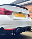 BMW F33/F83 MP Style Flap Flap Spoiler čierny