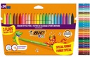 Fixky BiC Kids Couleur, 24 farieb, umývateľné