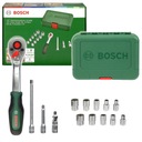 Sada 10 ks nástrčiek 1/4'' s račňou BOSCH