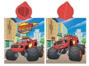 Pončo uterák 50x115 poťah s kapucňou bavlna Blaze monster truck