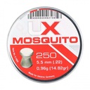 5,5 mm UMAREX Mosquito Rebrované pelety 250 ks.