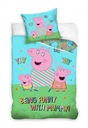 Bavlnené obliečky Peppa Pig 140 x 200 cm súprava obliečok (PP211044)