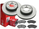 BREMBO PREDNÉ DISKY, DESTIČKY, JEEP CHEROKEE KJ 288MM