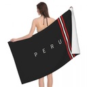 TOWEL Peru Flag personalizovaný plážový uterák