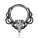 CLICKER ZIRCONIA BLACK SEPTUM DAITH TITANIUM 1,2/10