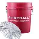 FIREBALL Detailingové vedierko + separátor červený