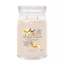 Veľká vanilková krémová sviečka Yankee Candle Signature