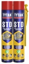 2x viacsezónna montážna pena STD Tytan Professional 750ml sada hadíc