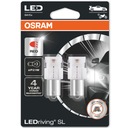 Osram Led Žiarovka Premium New P21W Červená ČERVENÁ