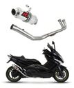 T-MAX 500 08-2011 Plný tlmič výfuku GP1 DOMINATOR