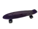 SKATEBOARD FISZKA SO ŽIARIVÝMI KOLIESKAMI, ČIERNA, 56 CM