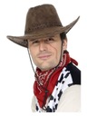 DIVOKÝ ZÁPAD HNEDÝ KOVBOJSKÝ KLOBÚK COWBOY