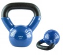 Kettlebell, liatinové závažie potiahnuté vinylom na silový tréning, 6 kg HMS