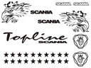 Sada samolepiek SCANIA TOPLINE GRIFF STARS LOGO