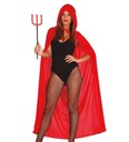 SUPER reklamný outfit Cape Red 18635BZ s kapucňou 130 cm Devil Halloween