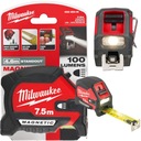 Magnetická rolovacia páska Milwaukee LED meria 7,5 m