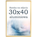 Rám 30x40 hliníkový zlatý fotorámik