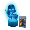 LORD VADER STAR WARS 3D LED lampa + DIAĽK