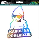 Nálepka na okno KAROL ON BOARD HOLOGRAM