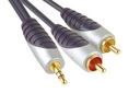 Bandridge Premium - 3,5 mm/2x RCA kábel 2m