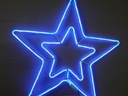 DEKORÁCIA STAR BLUE NEON LED 55 cm