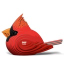 Eugy the Scarlet Cardinal Eco 3D puzzle.